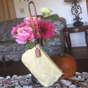 Coach signature wristlet